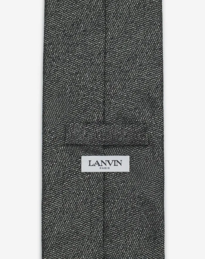 Lanvin Tie In Satin Black Men Lanvin Scarves Lanvin Tie In Satin Black Men Lanvin Scarves