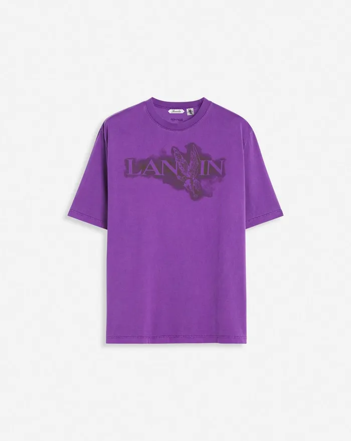 Lanvin X Future Classic Eagle Print Tshirt Purple Reign Women Lanvin TShirts and Sweatshirts
