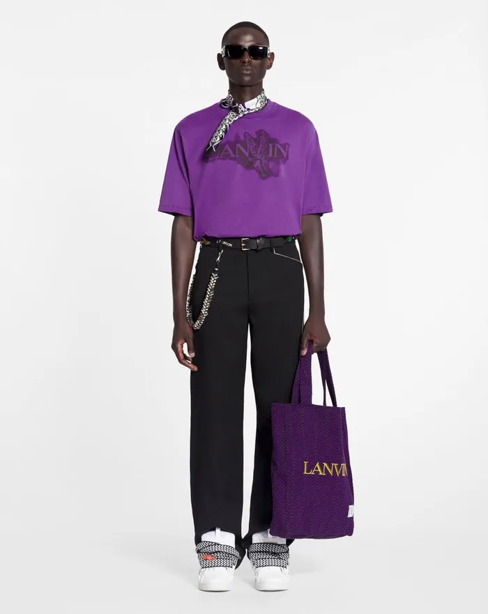 Lanvin X Future Classic Eagle Print Tshirt Purple Reign Women Lanvin TShirts and Sweatshirts Lanvin X Future Classic Eagle Print Tshirt Purple Reign Women Lanvin TShirts and Sweatshirts