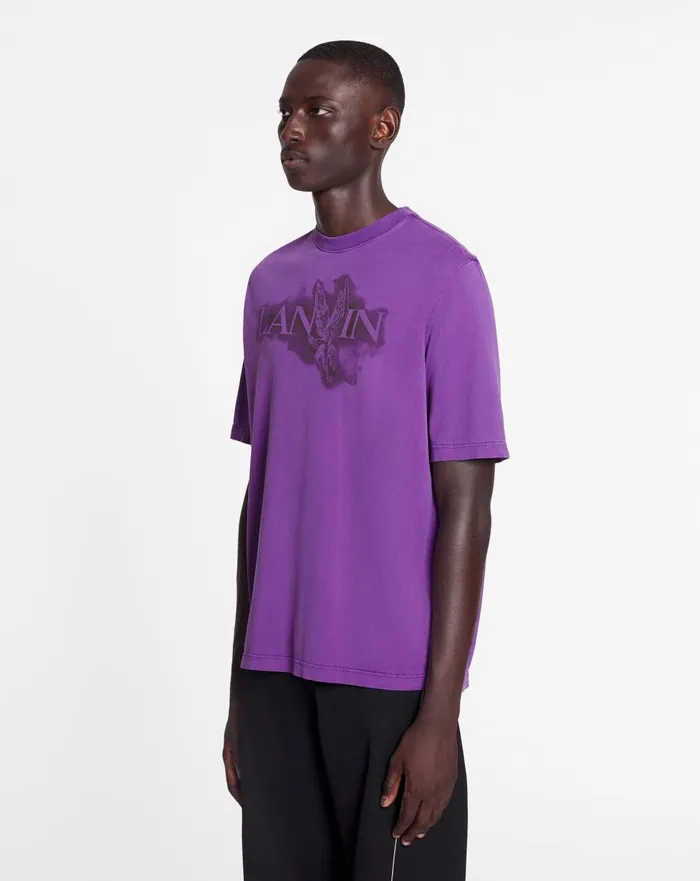 Lanvin X Future Classic Eagle Print Tshirt Purple Reign Women Lanvin TShirts and Sweatshirts Lanvin X Future Classic Eagle Print Tshirt Purple Reign Women Lanvin TShirts and Sweatshirts