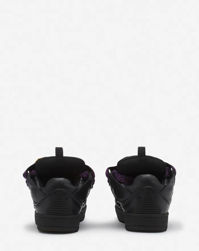 Lanvin X Future Curb 30 Leather Sneakers For Women Blackred Women Lanvin Curb
