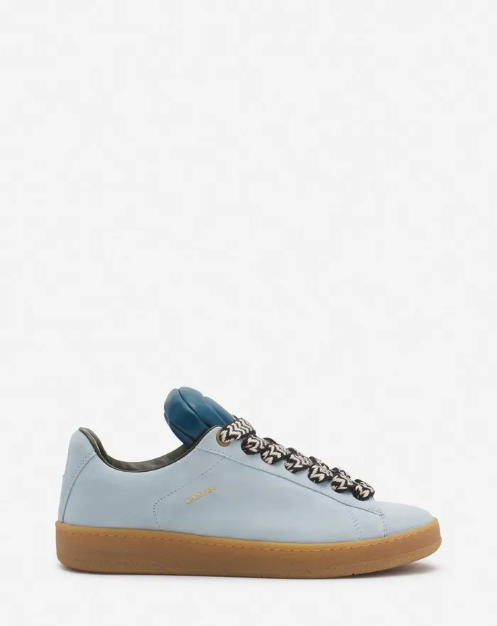 Lanvin X Future Hyper Curb Sneakers In Leather And Suede For Men Bluedark Blue Men Lanvin Curb Lite Lanvin X Future Hyper Curb Sneakers In Leather And Suede For Men Bluedark Blue Men Lanvin Curb Lite