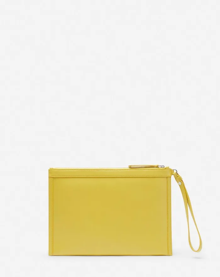 Lanvin X Future Leather Clutch With Eagle Print Cornbright Orange Men Lanvin Wallets and Small Leather Goods Lanvin X Future Leather Clutch With Eagle Print Cornbright Orange Men Lanvin Wallets and Small Leather Goods