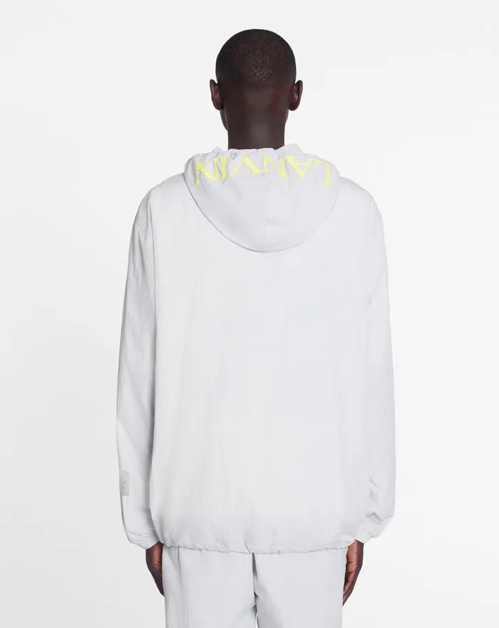Lanvin X Future Zipped Hoodie With Contrasting Stripes Eagle Grey Men Lanvin Knitwear and Sweatshirts Lanvin X Future Zipped Hoodie With Contrasting Stripes Eagle Grey Men Lanvin Knitwear and Sweatshirts