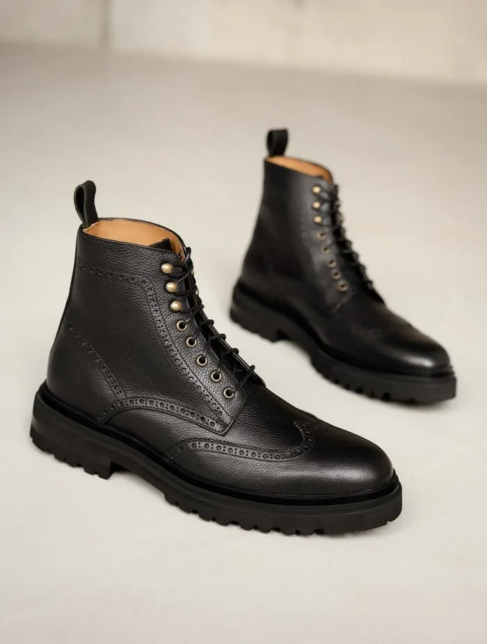 Leandro Caviar Men Bobbies Boots