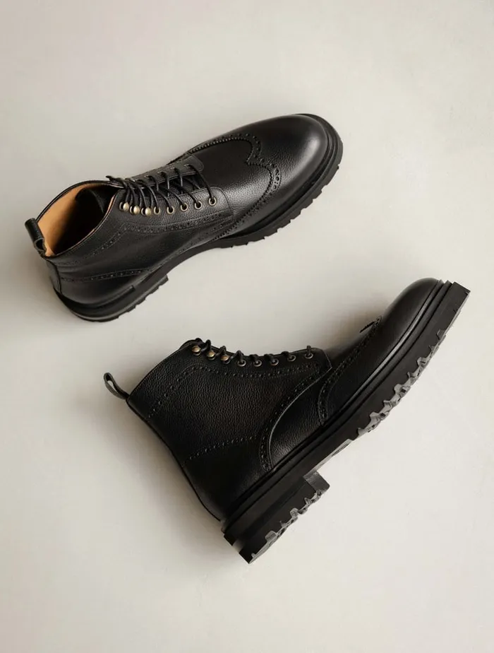 Leandro Caviar Men Bobbies Boots Leandro Caviar Men Bobbies Boots