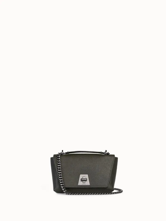 Leather Crossbody Bag Olive Women Akris Crossbody Bags