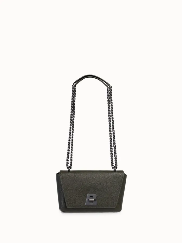 Leather Crossbody Bag Olive Women Akris Crossbody Bags