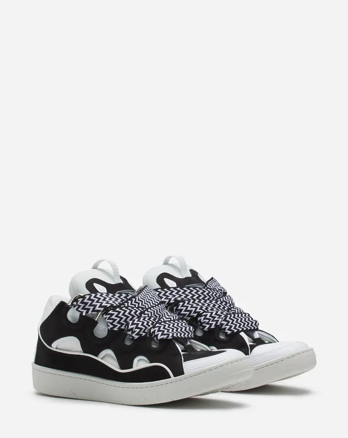 Leather Curb Sneakers Blackwhite Men Lanvin Curb Leather Curb Sneakers Blackwhite Men Lanvin Curb