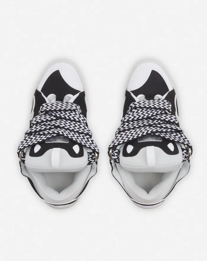 Leather Curb Sneakers Blackwhite Men Lanvin Curb Leather Curb Sneakers Blackwhite Men Lanvin Curb