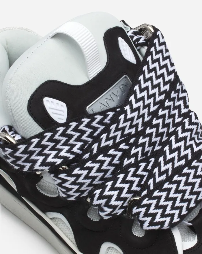 Leather Curb Sneakers Blackwhite Men Lanvin Curb Leather Curb Sneakers Blackwhite Men Lanvin Curb
