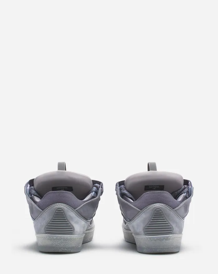 Leather Curb Sneakers Light Grey Women Lanvin Curb Leather Curb Sneakers Light Grey Women Lanvin Curb