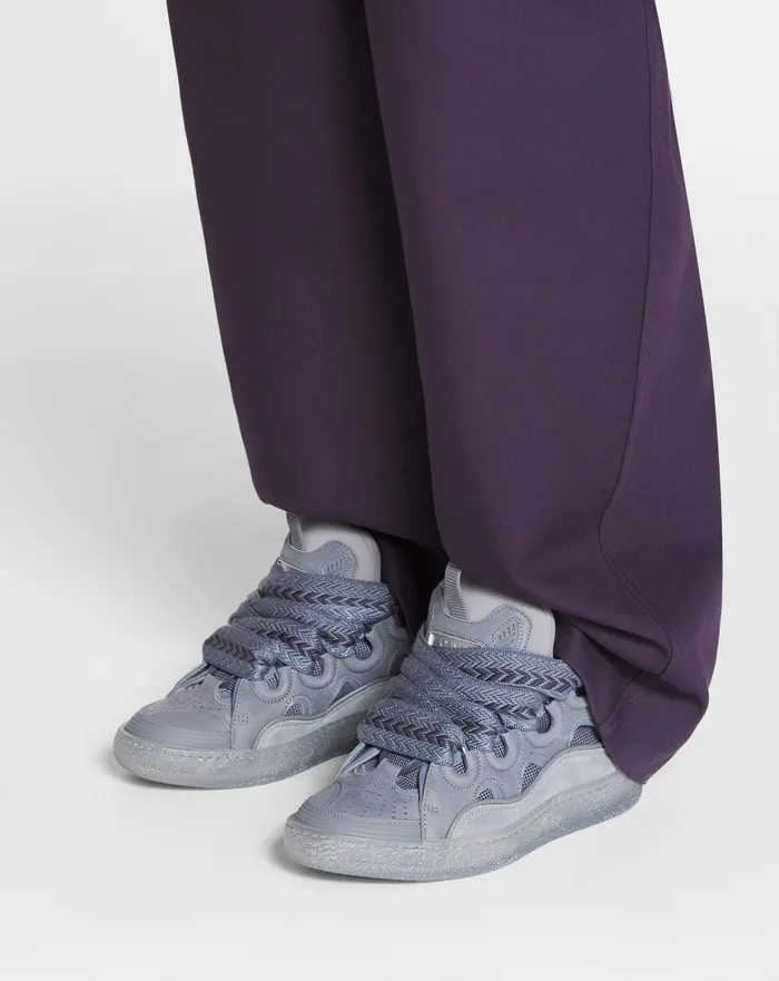 Leather Curb Sneakers Light Grey Women Lanvin Curb Leather Curb Sneakers Light Grey Women Lanvin Curb
