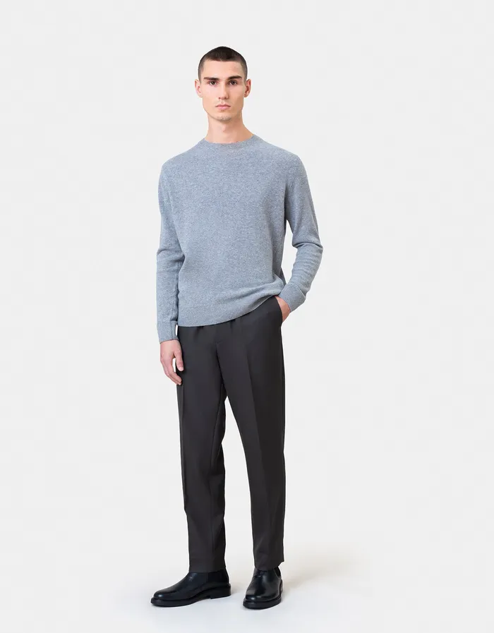 Light Merino Wool Crew 8211 Stone Blue Knit Sweaters Colorfulstandard Men