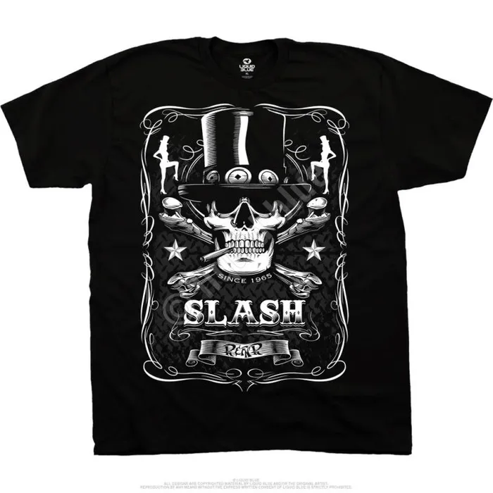 Liquid Blue Athletic TShirt Men Bottle Of Slash Black Athletic TShirt