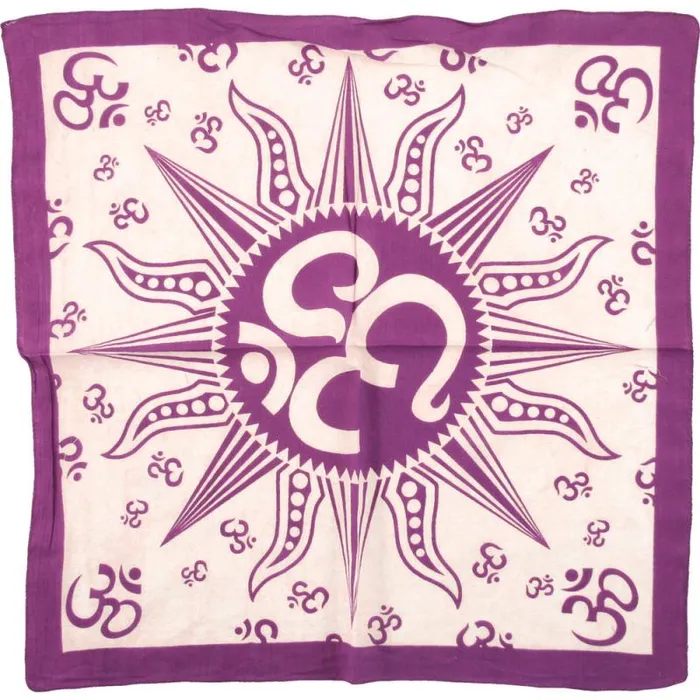 Liquid Blue Bandanas Accessories Om Sun Purple Bandana