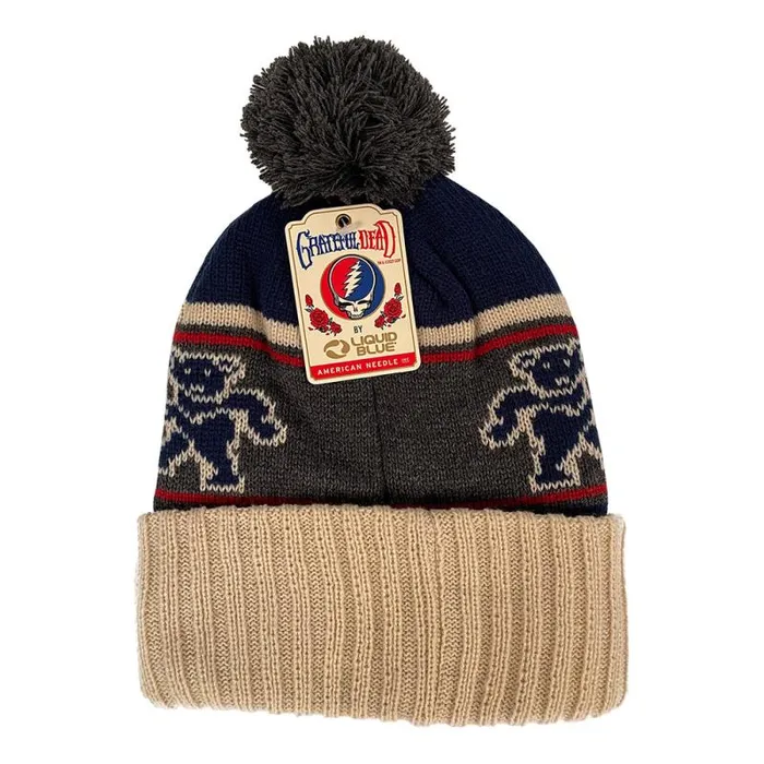 Liquid Blue Hats Accessories Steal Your Face Bears Winter Knit Hat