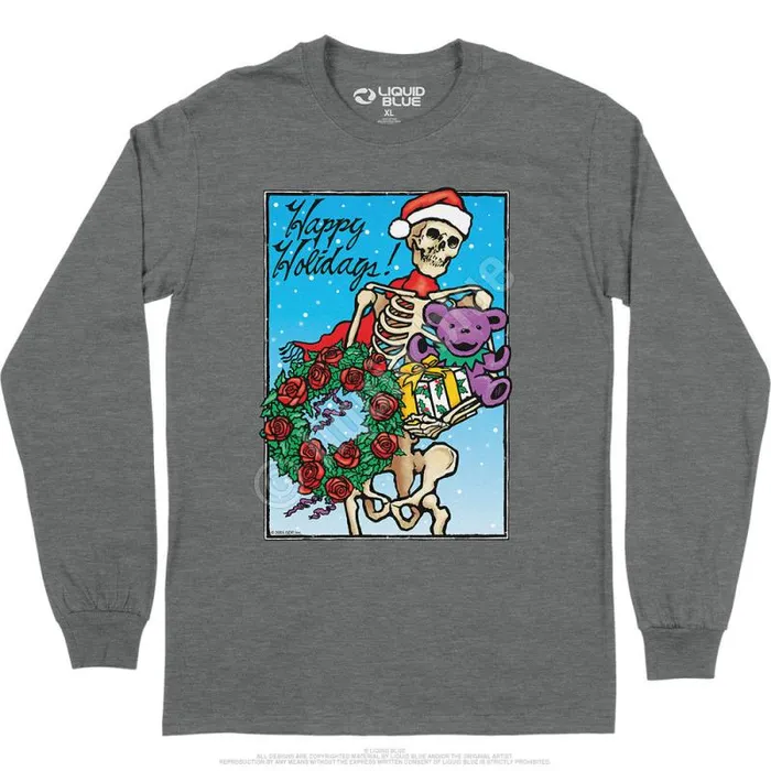 Liquid Blue Long Sleeve Men Bertha Claus Long Sleeve TShirt