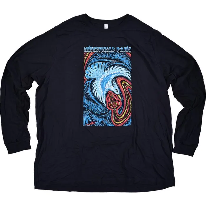 Liquid Blue Long Sleeve Men Dove And Snake Long Sleeve Navy TShirt