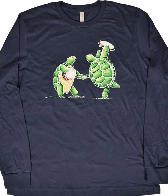 Liquid Blue Long Sleeve Men GD Terrapin Station Navy Long Sleeve TShirt