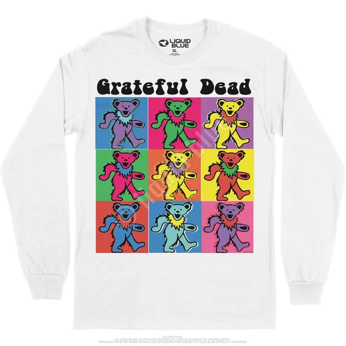 Liquid Blue Long Sleeve Men Hollywood Bears Long Sleeve TShirt