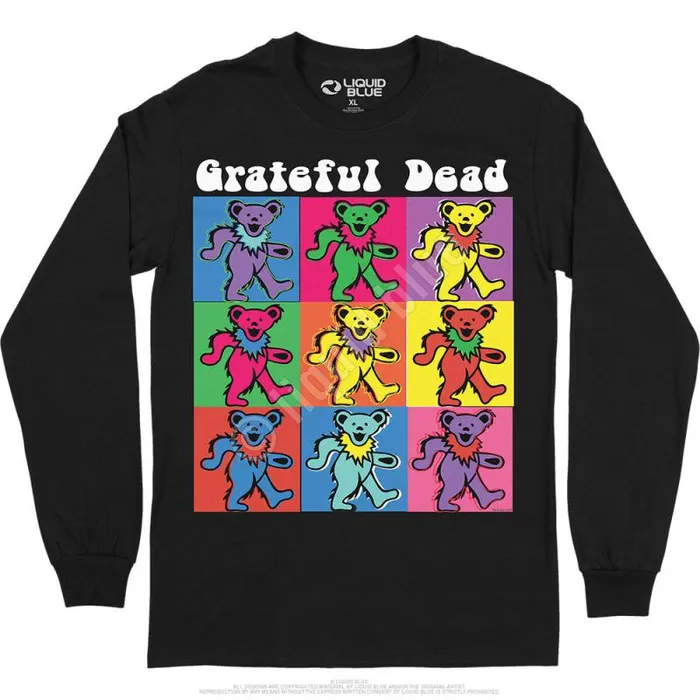 Liquid Blue Long Sleeve Men Hollywood Bears Long Sleeve TShirt