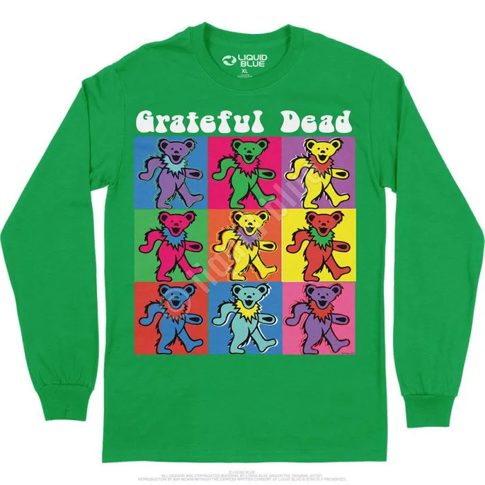 Liquid Blue Long Sleeve Men Hollywood Bears Long Sleeve TShirt