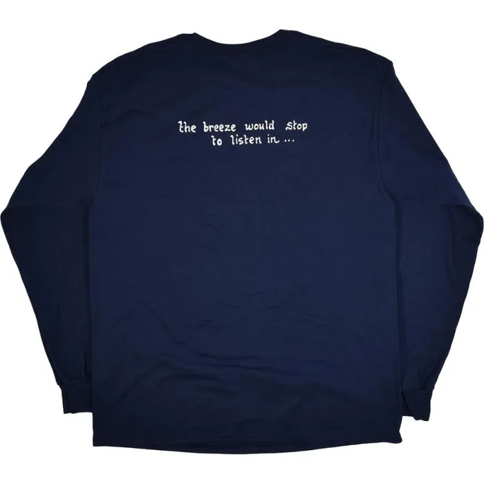 Liquid Blue Long Sleeve Men Jerry Garcia Acoustic Navy Long Sleeve TShirt