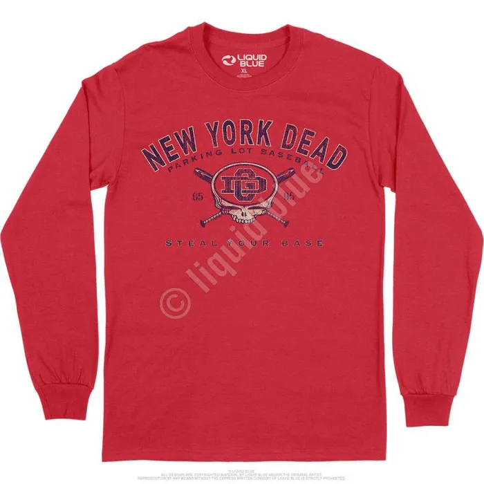 Liquid Blue Long Sleeve Men NY Dead Long Sleeve TShirt
