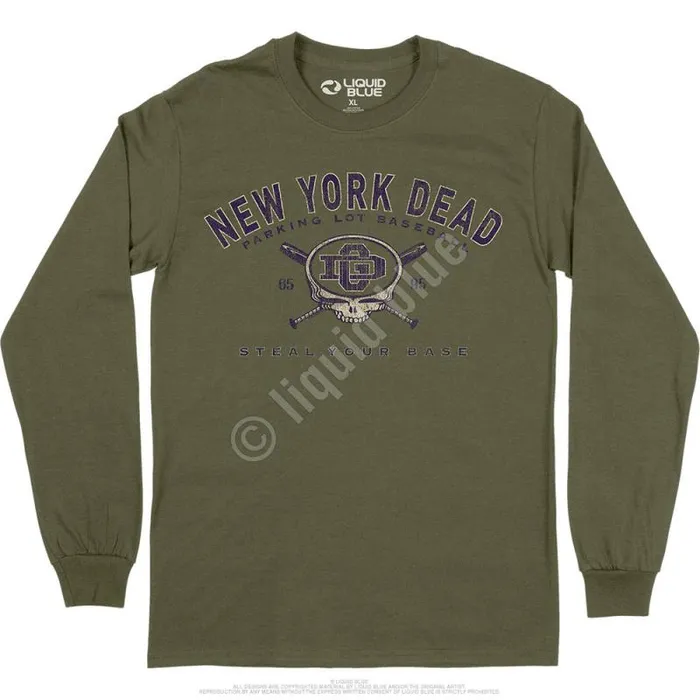 Liquid Blue Long Sleeve Men NY Dead Long Sleeve TShirt