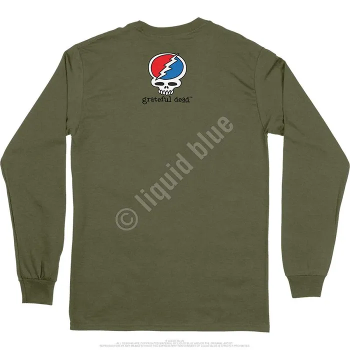 Liquid Blue Long Sleeve Men Steal Your Face Dead Is Better Long Sleeve TShirt
