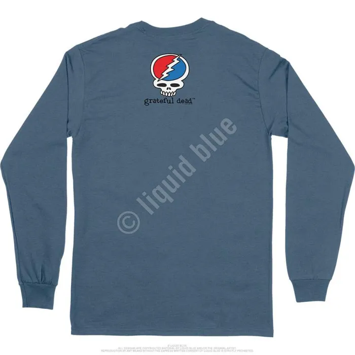 Liquid Blue Long Sleeve Men Steal Your Face Dead Is Better Long Sleeve TShirt