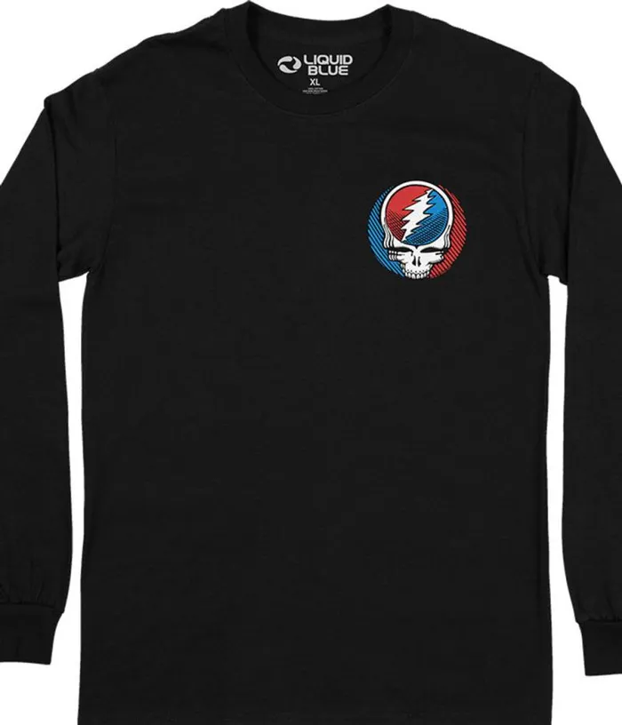 Liquid Blue Long Sleeve Men Steal Your Face Underground Chest Long Sleeve TShirt