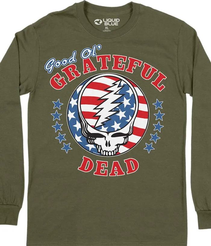 Liquid Blue Long Sleeve Men SYF Independence Long Sleeve TShirt