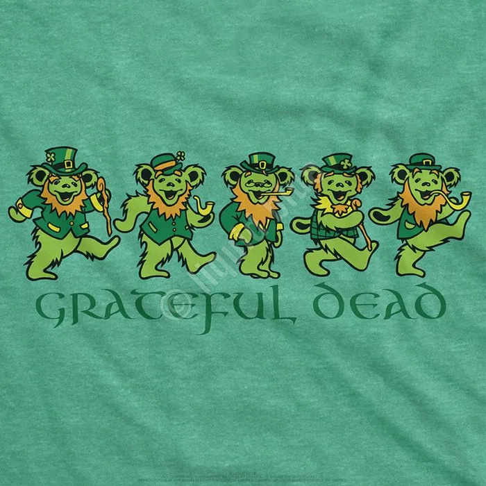 Liquid Blue PolyCotton TShirt Men Irish Bears Poly Cotton Heather Green TShirt Liquid Blue PolyCotton TShirt Men Irish Bears Poly Cotton Heather Green TShirt