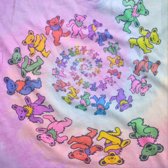 Liquid Blue PolyCotton TShirt Men Vintage Spiral Bears PolyCotton TieDye TShirt Liquid Blue PolyCotton TShirt Men Vintage Spiral Bears PolyCotton TieDye TShirt