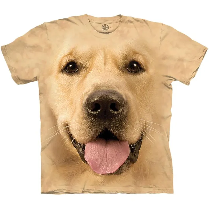Liquid Blue TShirt Men Big Face Golden Classic Cotton TShirt