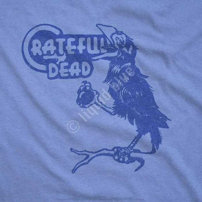 Liquid Blue TShirt Men Bird Song Blue TShirt