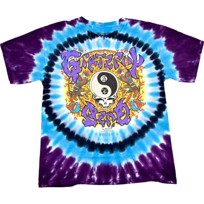 Liquid Blue TShirt Men Chinese New Year TieDye TShirt
