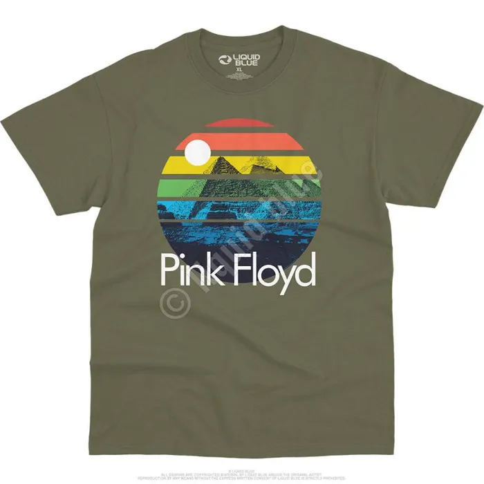 Liquid Blue TShirt Men Dark Side Sunset TShirt