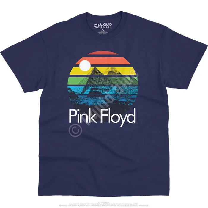 Liquid Blue TShirt Men Dark Side Sunset TShirt