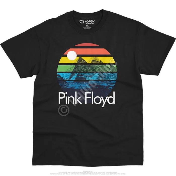 Liquid Blue TShirt Men Dark Side Sunset TShirt