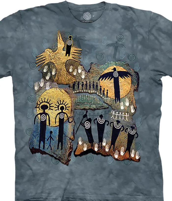 Liquid Blue TShirt Men Flight Of The Shaman Classic Cotton TShirt