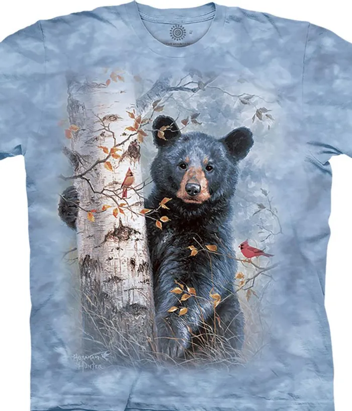 Liquid Blue TShirt Men Forest Friends Classic Cotton TShirt