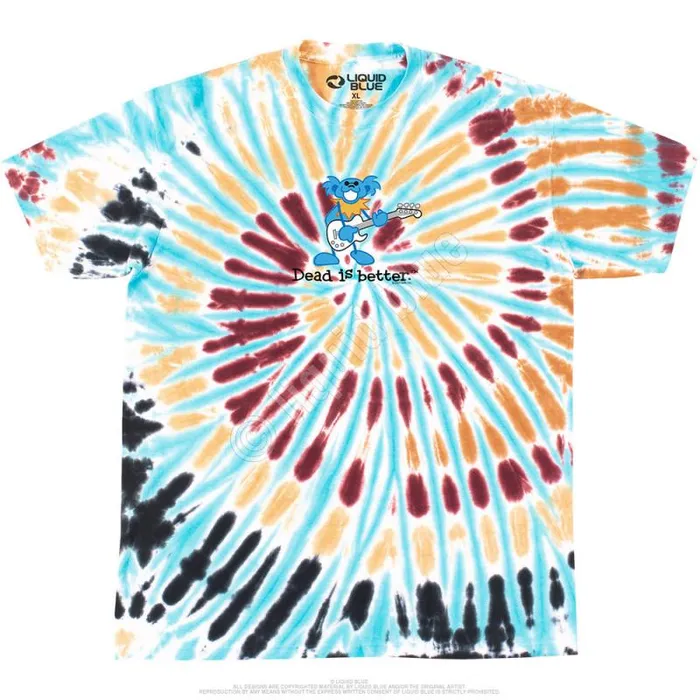 Liquid Blue TShirt Men Guitar Dead Is Better TShirt