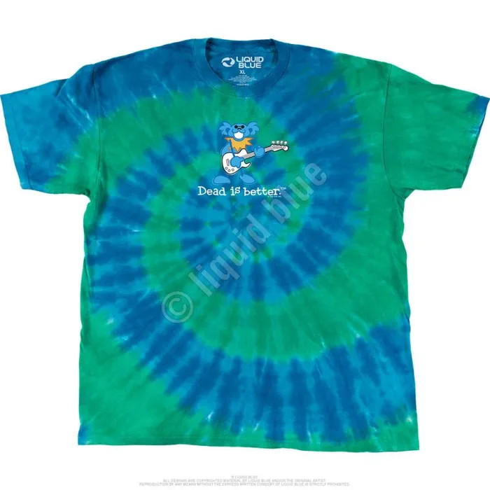 Liquid Blue TShirt Men Guitar Dead Is Better TShirt