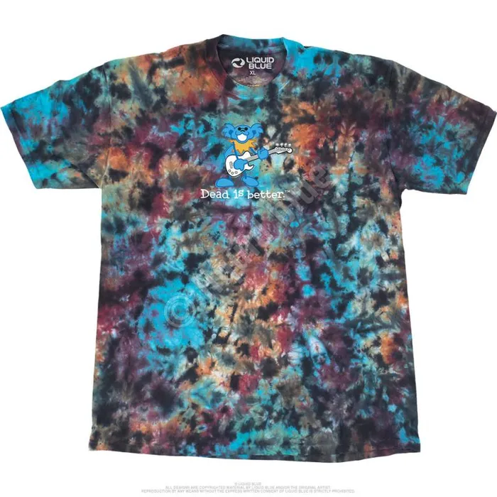 Liquid Blue TShirt Men Guitar Dead Is Better TShirt