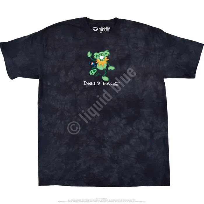 Liquid Blue TShirt Men Hacky Dead Is Better TShirt