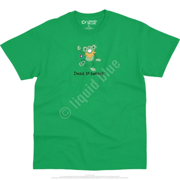 Liquid Blue TShirt Men Hacky Dead Is Better TShirt