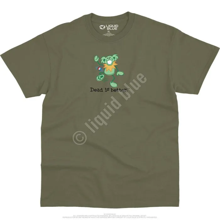 Liquid Blue TShirt Men Hacky Dead Is Better TShirt